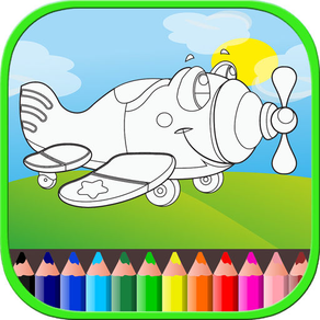 Airplane Coloring Book For Kids and Toddlers Free