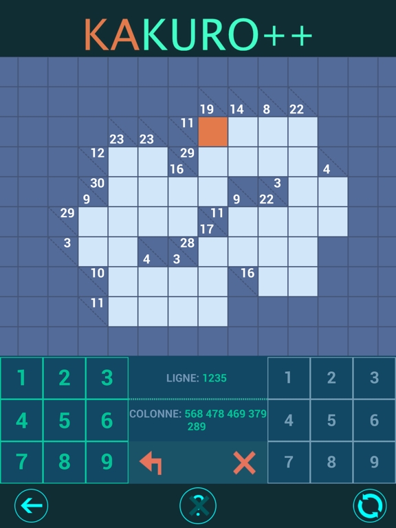 Kakuro++ Cross Sums Puzzles poster