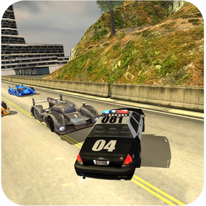 Caza de coches de policía: Off Road Hill Racing