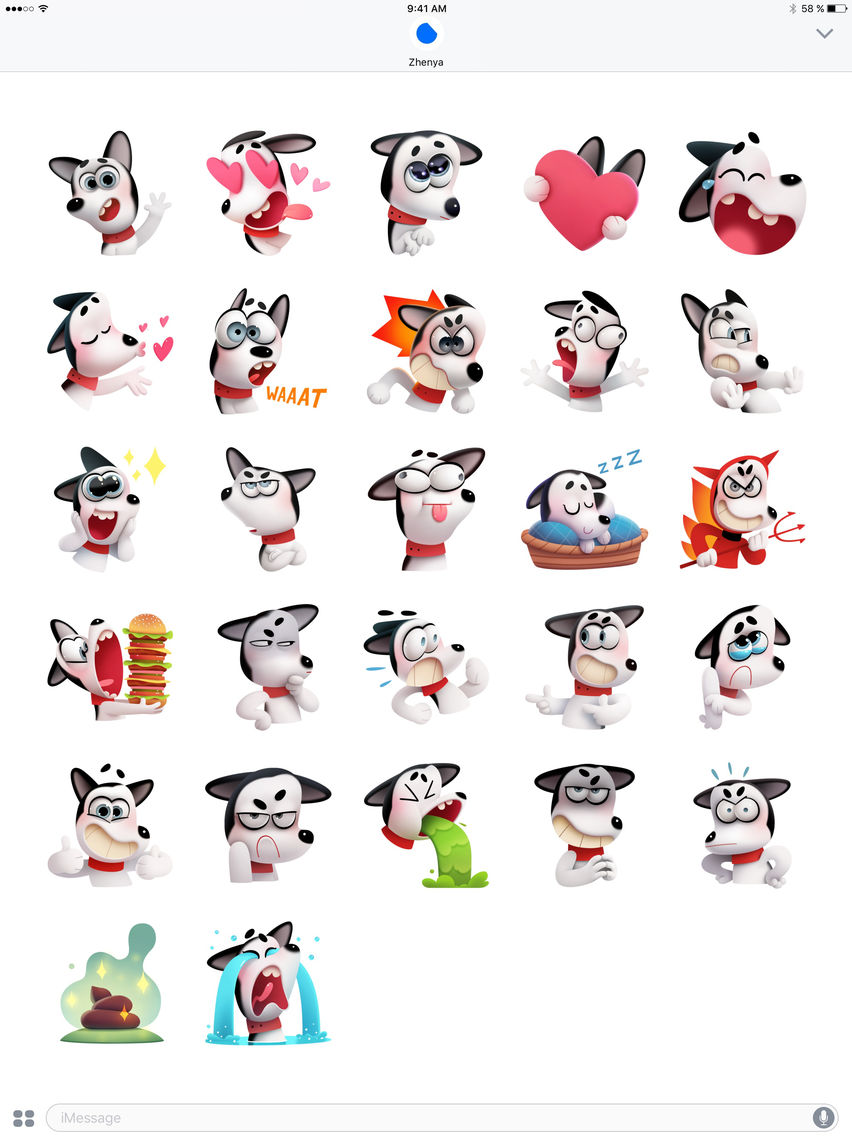 Max the Husky Stickers poster