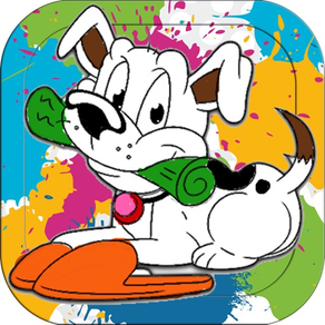 Perro & Perrito colorante Juegos Para Niños gratis
