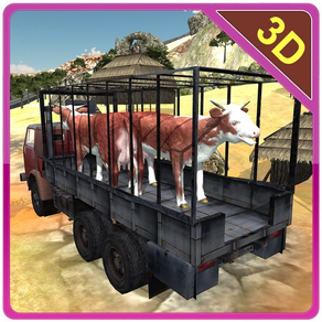 Off Road animais transporte de fazenda - condução do caminhão e estacionamento jogo de simulador