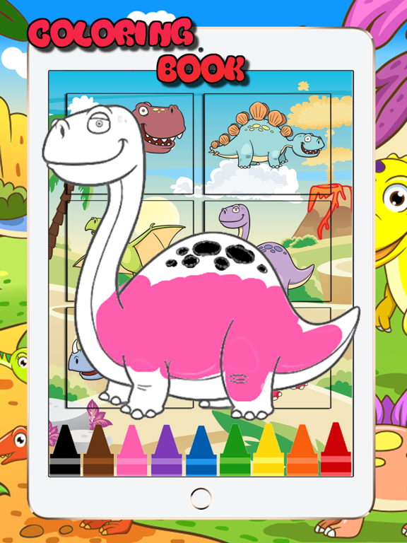 Coloring Book for Little Kids - Dinosaur Animals poster