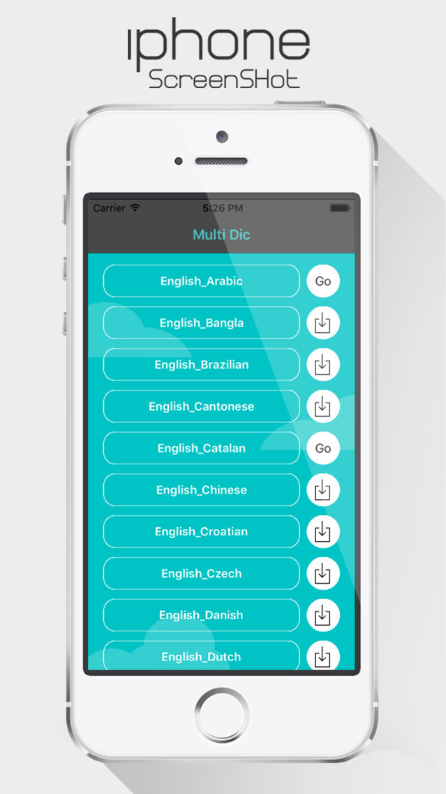 Multi Dictionary app poster
