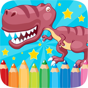 아이 게임을위한 공룡 색칠 공부 드로잉