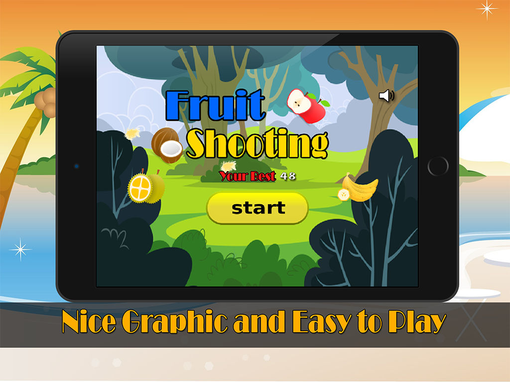 Fruit Shooting Game for kids poster