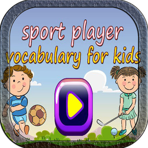 Sport Player Vocabulary Game for kids