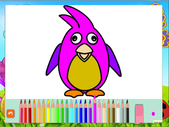 Coloring page for kids painting animals for iOS (iPhone/iPad/iPod touch