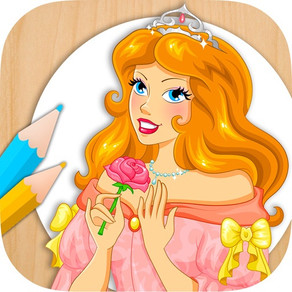 Pintar y colorear princesas - Juego educativo