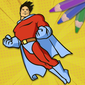 Pintar super -heróis mágicos