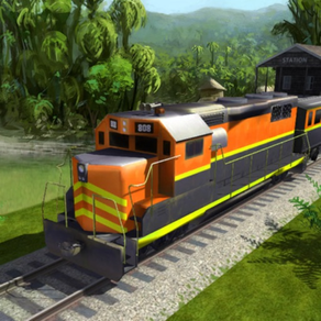 Jungle train driving simulator