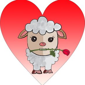 Funny Valentine's Day Lamb Stickers!