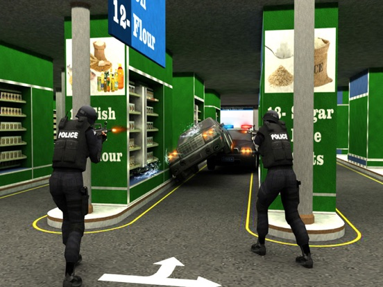 Super-Market Car Driver 3D: Police Shooting Gangster in Mad Crime City poster