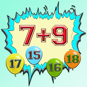 Balloon World Cool Mathmatics Addition Fun Quiz for Kids