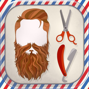 Mustache Photo Booth Barber Shop - Men Hair Salon