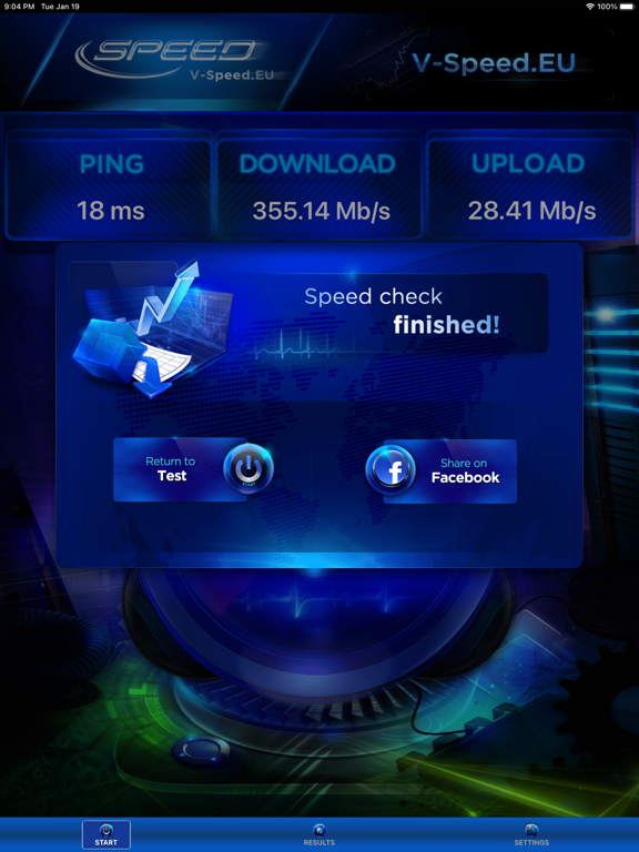 V-SPEED Speed Test poster