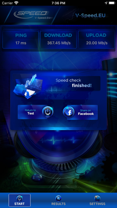 V-SPEED Speed Test poster
