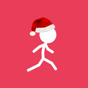 Christmas Stick Man Tap Line dodge Games for kids