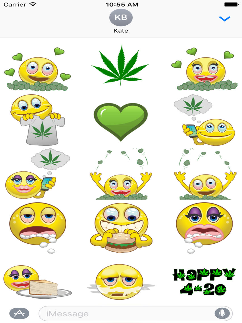 Stoner Emoji Stickers for iOS (iPhone/iPad) Latest Version at 2.99 on