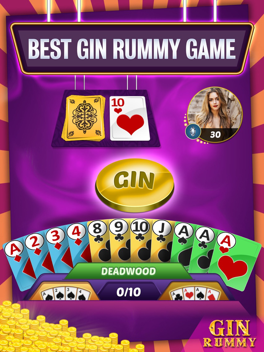 Gin Rummy Online Card Game pour iOS (iPhone/iPad) Téléchargement