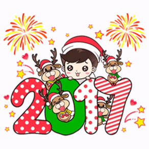 Happy New Year Stickers Vol4