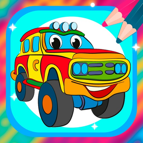 Magic cars coloring pages