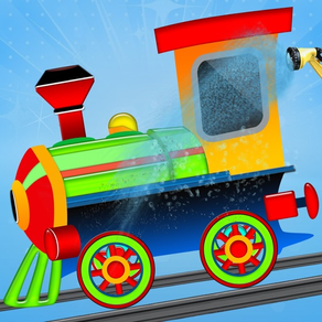 Train Engine Wash : Toddler Train Sim