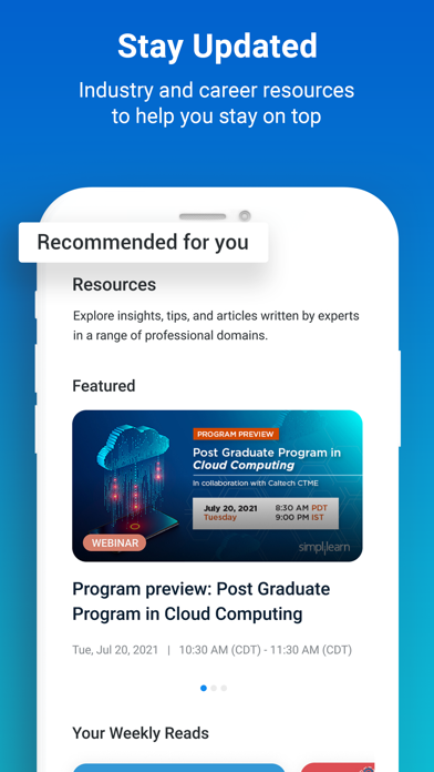 Simplilearn: Online Learning poster