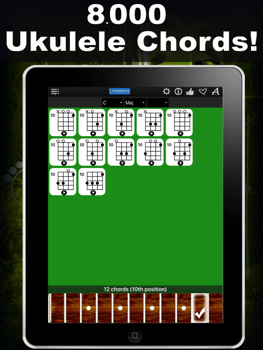 Ukulele Chords Compass Lite learn the chord charts & play them for