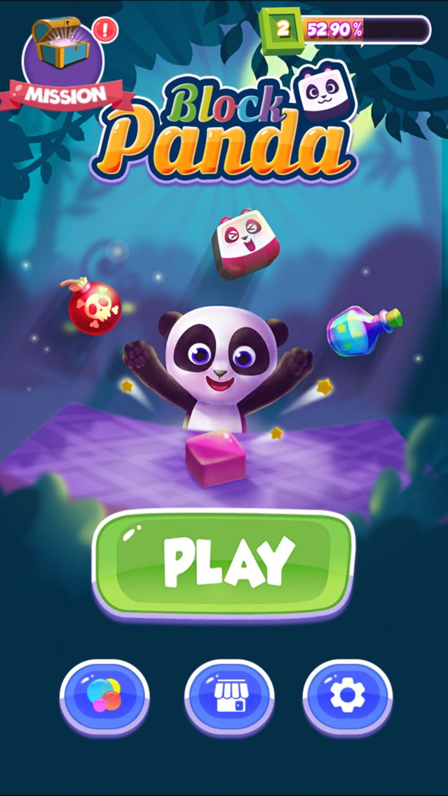 Block Panda Plakat