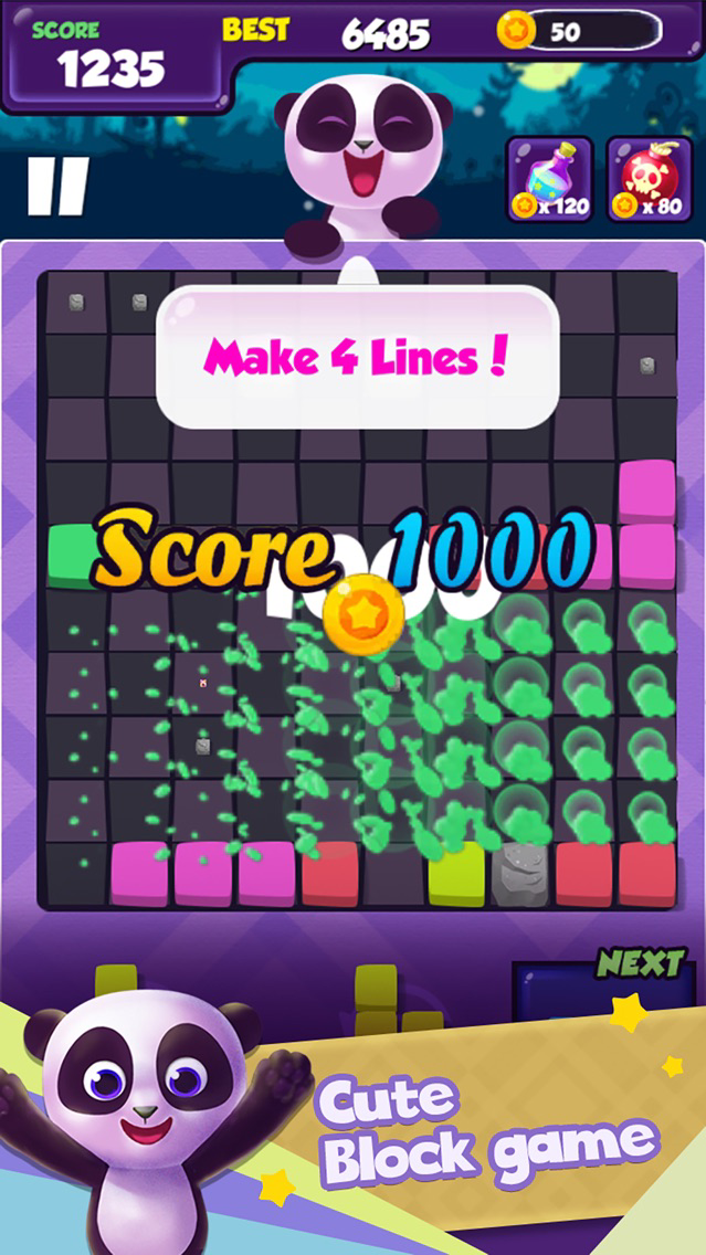 Block Panda Plakat