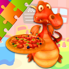 ピザ パズル - ドラッグアンドドロップ ジグソーパズル ために 子供たち