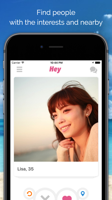 Hey! - Dating app poster