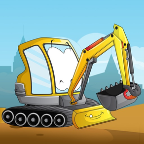 Baumaschinen und Baugeräten für Jungen - Gratis puzzle für Kinder mit Baufahrzeuge und Fahrzeuge