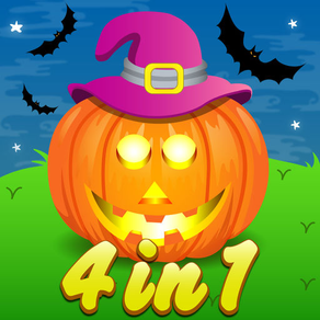 Four in One Halloween Activity Bundle for Kids