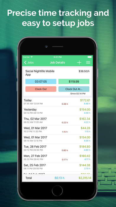 Work Hours Tracking & Billing الملصق