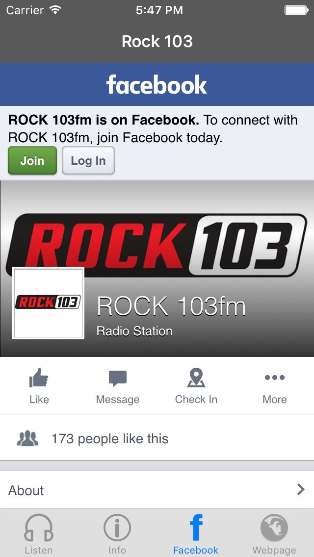 Rock 103 Plakat