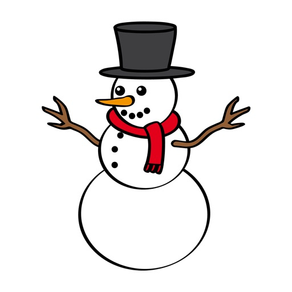 Funny Snowman Stickers