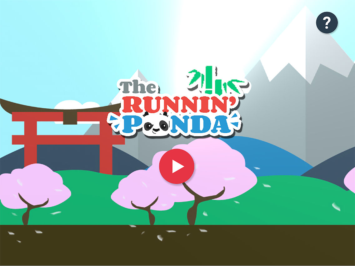 Running Panda poster