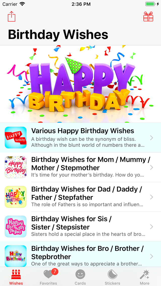 Birthday App! for iOS (iPhone) Latest Version at 4.99 on AppPure