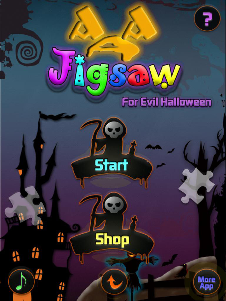 AAA Jigsaw for evil halloween poster