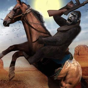 Wild Westen Cowboy Vs Gorilla