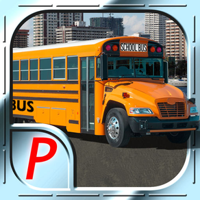 3D Bus City Parking Simulator - Realistic Downtown Traffic Driving XL : Free Game
