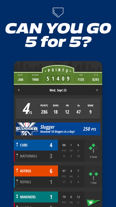 5 for 5 Baseball poster