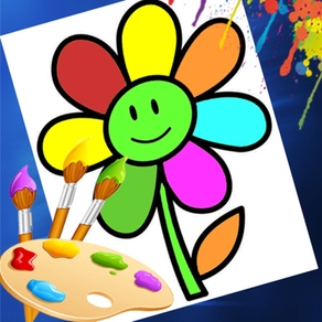 Flower Coloring Drawing book