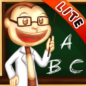 ABC & 123 Monkey Professor Lite - Learn to Write Letters and Numbers for Kids, Hear Letters Pronounced