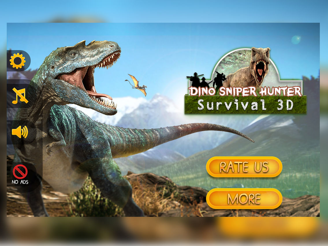 Dino Sniper Hunter Survival 3D poster