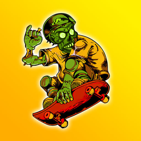 HD Zombie Skateboarder High School - For Kids! Life On The Run Surviving The Fire!