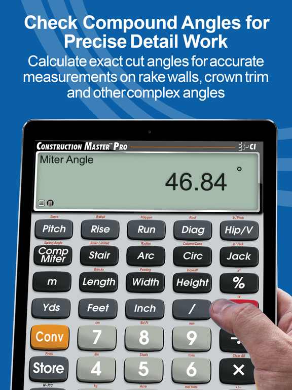 Construction Master Pro Calc for iOS (iPhone/iPad/iPod touch) - Free  Download at AppPure