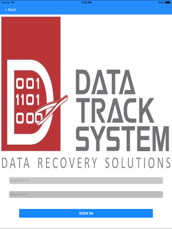 Data Track System poster